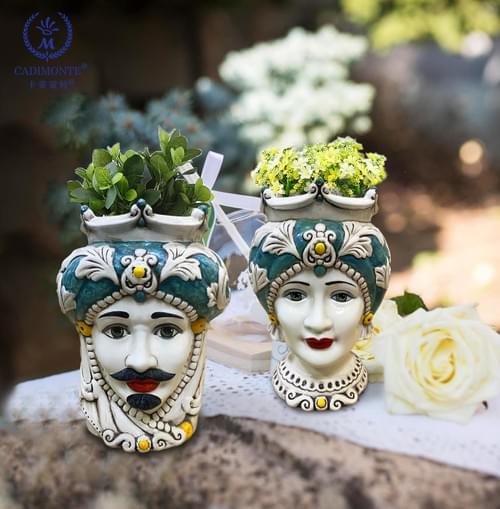 Sicilain Head Vase