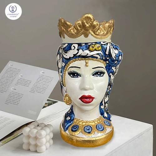 Sicilain Head Vase