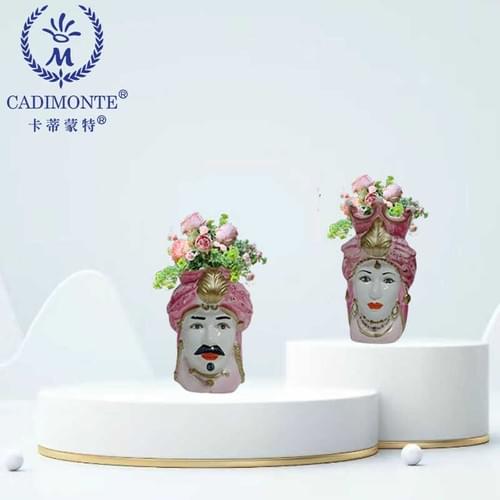 Sicilain Head Vase