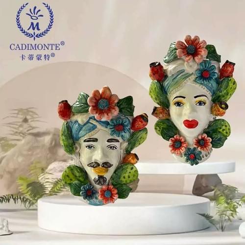 Sicilain Head Vase