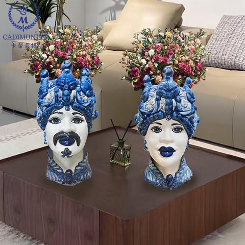 Sicilain Head Vase