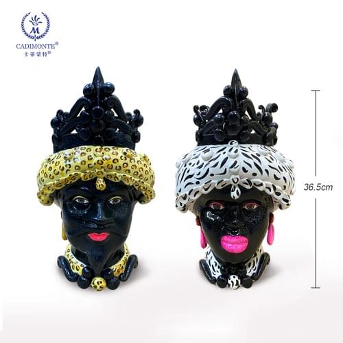 Sicilain Head Vase 1