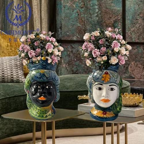 Sicilain Head Vase