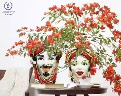 Sicilain Head Vase