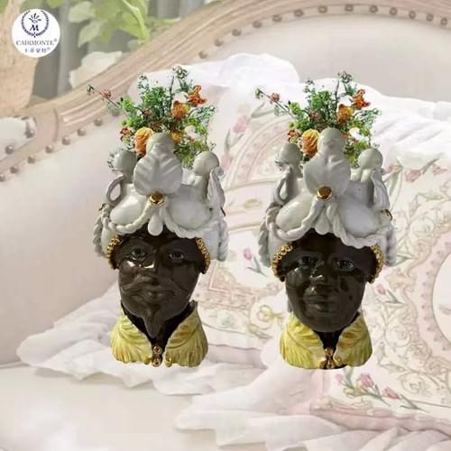 Sicilain Head Vase