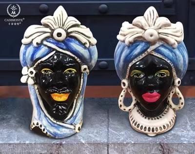Sicilain Head Vase