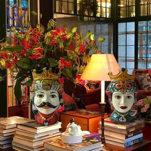 Sicilain Head Vase