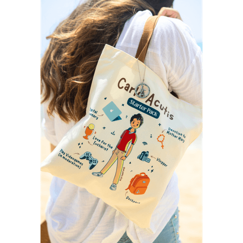 Carlos Acutis Starter Pack - Bolso Crema