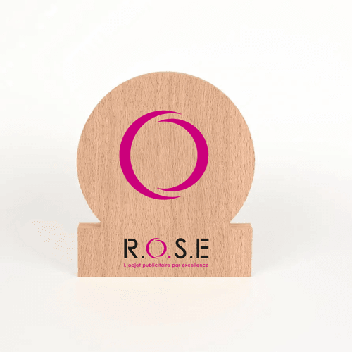 Trophée en bois Disque - Éco-responsable, Made in France