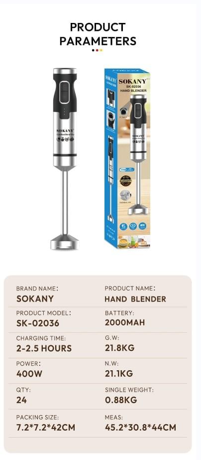 Licuadora recargable sk-02036