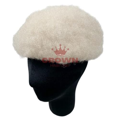 Lace white blonde Afro unit