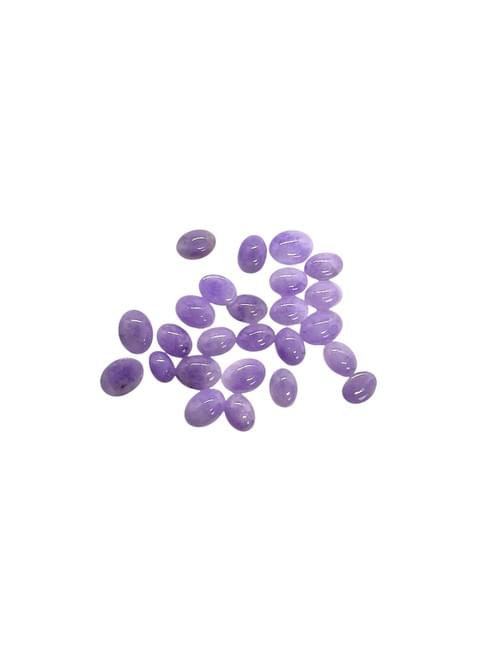 Natural Lavender Burmese Jadeite Cabochon Loose Pieces