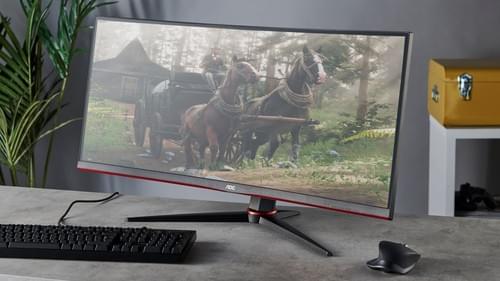 AGON PRO CU34G2X 34吋 超寛廣曲面電競顯示器 (WQHD/144Hz/VA/1ms/Adaptive Sync/高低升降)