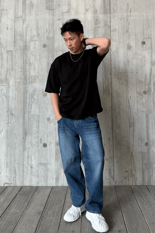 直筒牛仔褲