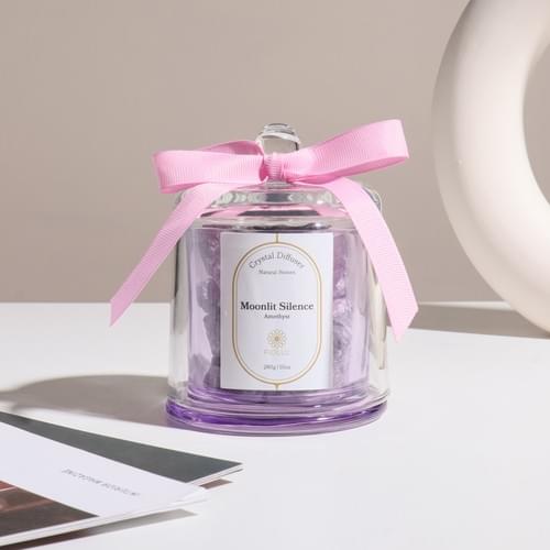 アロマストーン Moonlit Silence【天然石 アメジスト】無香タイプ