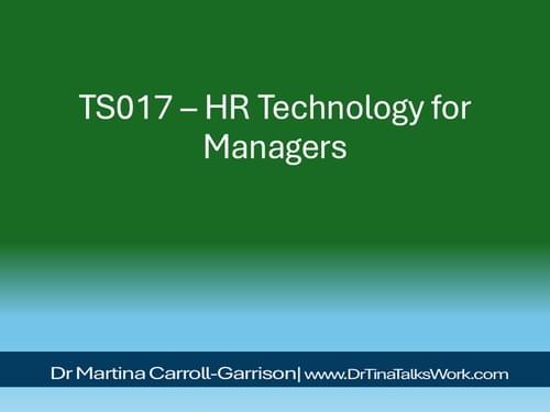 TS017 – HR Technology for Managers