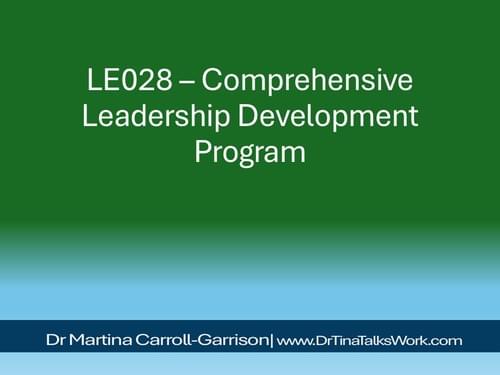 LE028 – Comprehensive Leadership Development Program