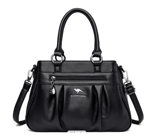 Bolsa de couro elegante e versátil