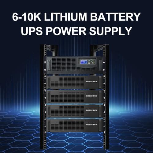 ET6/10KRS PRO series online long-duration lithium battery UPS uninterruptible power supply rack-moun
