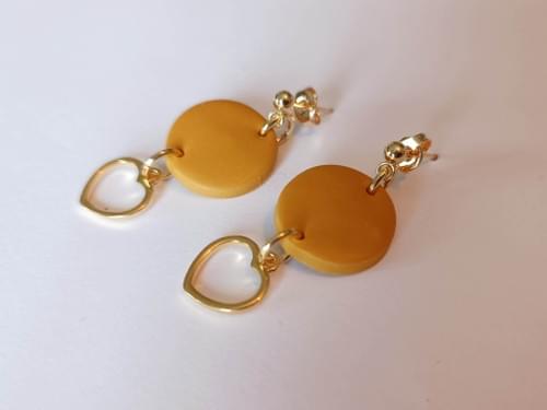Nolwenn jaunes ~ Boucles d'oreilles