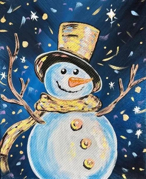 DEC 19, 2025 THE GOLDEN SNOWMAN PAINT PARTY!