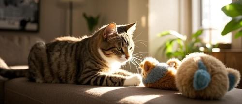 Ratón de peluche para gatos