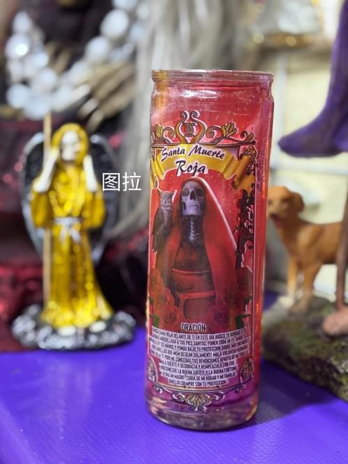 (实拍有货)圣死神红色祭坛凝胶蜡烛 —— 巩固爱情