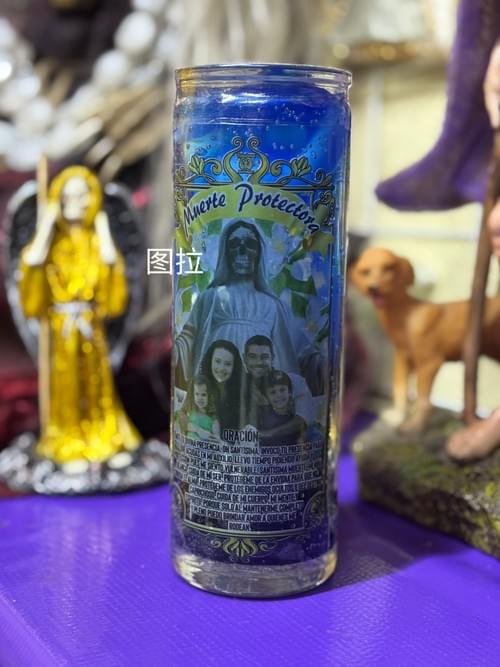 (实拍有货)圣死神守护祭坛凝胶蜡烛-- 圣死神庇护,保护全家