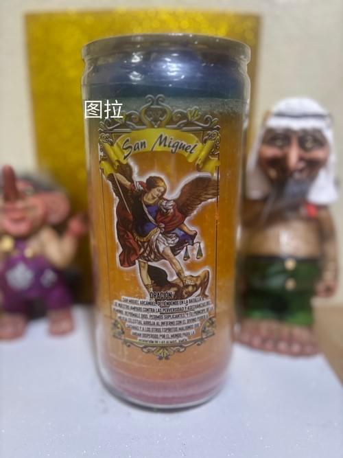 (实拍有货)巨型大天使迈克尔凝胶蜡烛—— 保护家庭