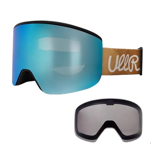 Magnetic Snow Goggles Cylindrical Dual lenses