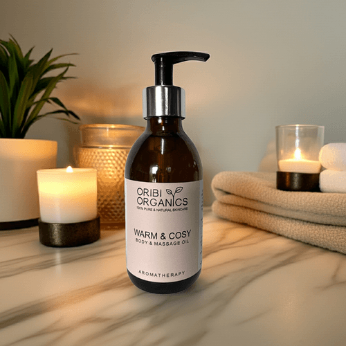 Oribi Organics - Aromatherapy Massage Oil - WARM + COSY
