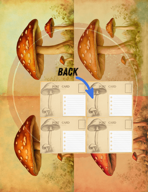 Digital - Mystic Post Cards-Printable Vintage Set (3 Designs)
