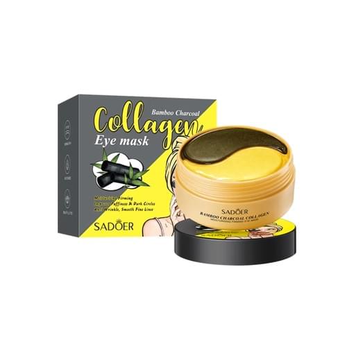 Mască de ochi SADOER cu Cărbune Colagen Bamboo 60buc/30 de perechii