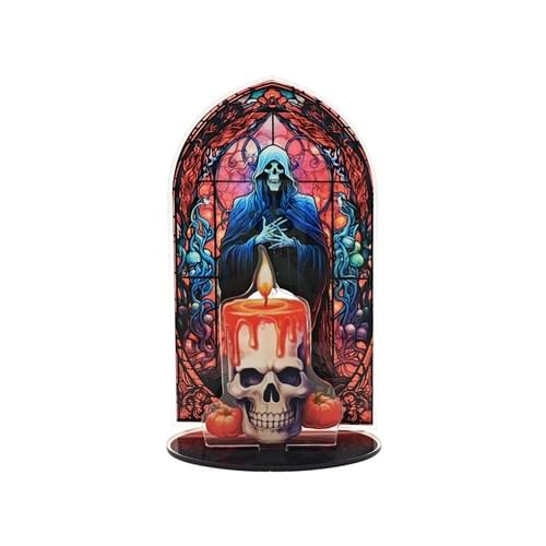 Halloween Acrylic Sculpture Set, Gothic Apothecary Tabletop Décor