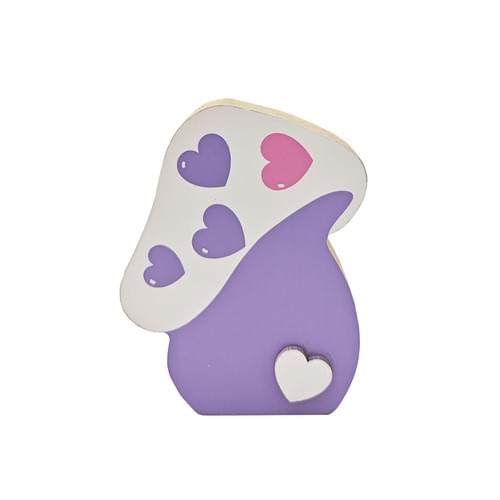 MDF Mushroom Decor, Mini Heart-Top, Table Decor, Wall Art