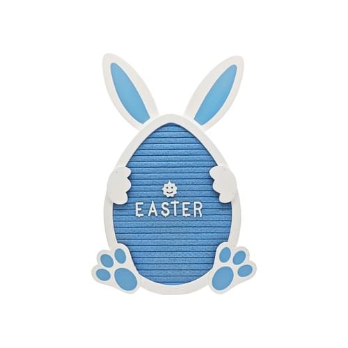 Rabbit message board, Whimsical Rabbit Decor Trio, MDF & Fabric, Wall Art
