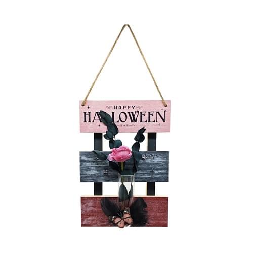 Halloween Bloom Hanging Wall Decor, Hanging Sign, MDF