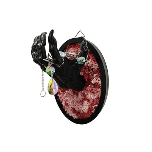 Halloween Wall Decor, Haunting Hand with Crystal Accents