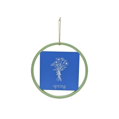 Serene Abstract Wall Panel Trio, Blue & Neutral Hanging Décor