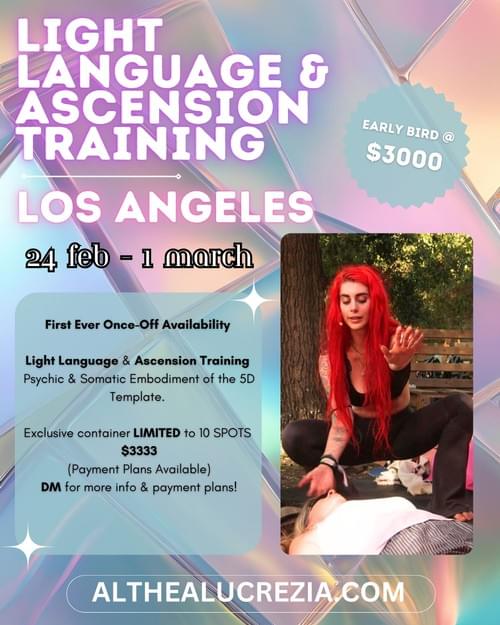Light Language & Ascension Training Los Angeles February 2026