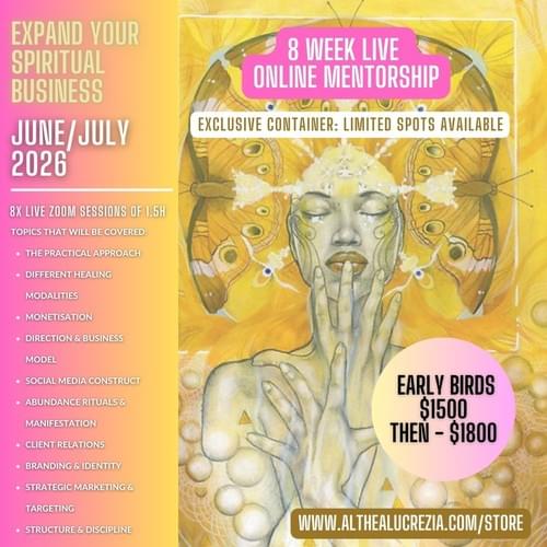 8 Week LIVE Abundance Mentorship JUNE/JULY 2026 (Online) - LIMITED SPACES