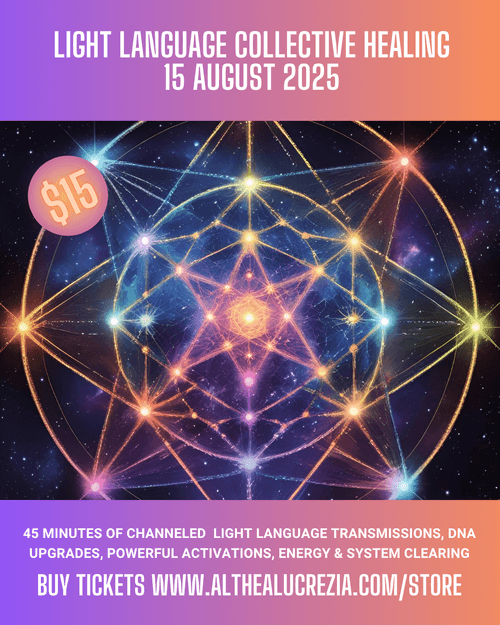 * August RECORDING * Light Language Collective Healing 15 August
