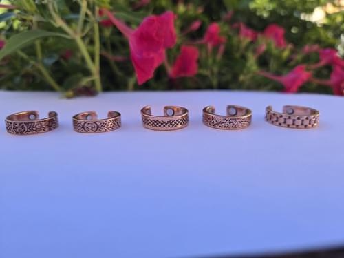 BAGUE CUIVRE AIMANT (AU CHOIX DES DECORS)