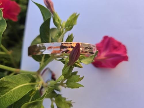BRACELET CUIVRE MARTELLE BRILLANT