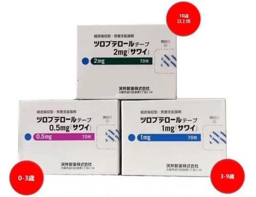 【日本直送】日本Sawai澤井製藥 嬰幼 兒童 成人 氣管擴張 止咳貼70枚 澤井止咳貼片0.5mg/1mg/2mg 大阪實體藥妝店直送