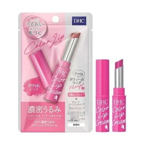 【日本直送】日本 DHC 濃密潤唇膏 日本限定DHC潤色款【桃粉色】保濕滋潤 補水防乾裂 護唇膏 大阪實體藥妝店直送