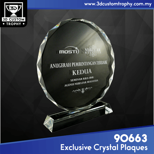90663 Exclusive Crystal Plaques