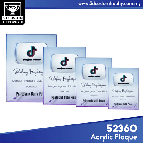 52360 Acrylic Plaque