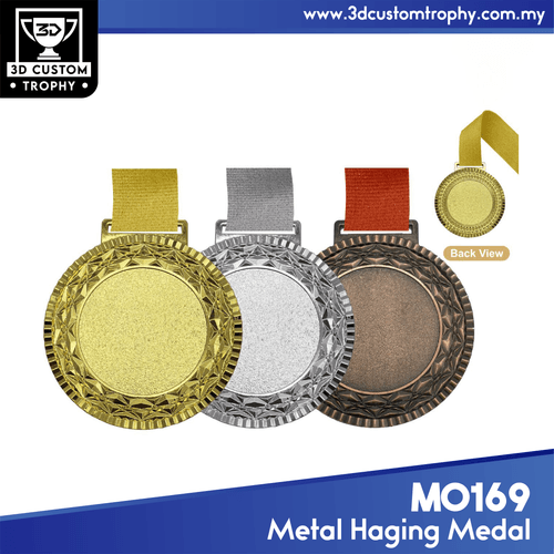 M0169 Hanging Medal Metal (GOLD, SILVER, BRONZE)