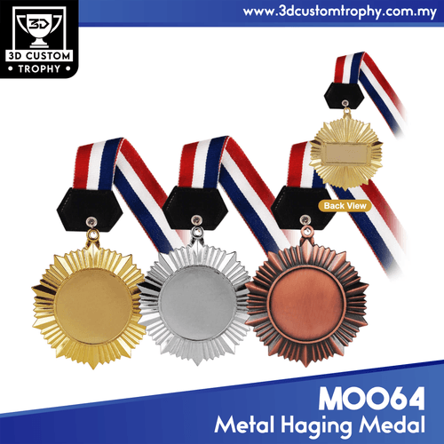 M0064 Hanging Medal Metal (GOLD, SILVER, BRONZE)